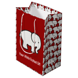 White Elephants Design Gift Bag ミディアムペーパーバッグ