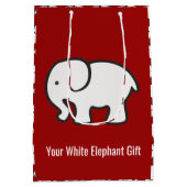 White Elephants Design Gift Bag ミディアムペーパーバッグ (裏面)