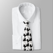 White Elephants Design Necktie ネクタイ (タイ)