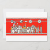 White Elephants & Kadyan Dancers 招待状 (正面)