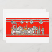 White Elephants & Kadyan Dancers 招待状 (正面/裏面)