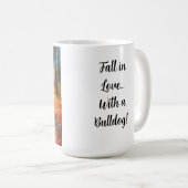 White English Bulldog Christmas Coffee Cup コーヒーマグカップ (正面右)