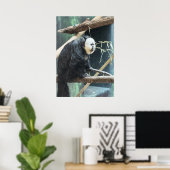 White-faced Saki Monkey Poster ポスター (ホームオフィス)