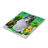 White factor Merle Headed Rough Collie  タイル (側面)