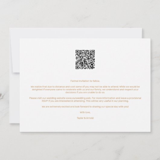 White Fancy Golden Minimalist Branches 2 Photos (裏面)