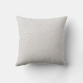 White Faux Leather Pattern Throw Pillow クッション (裏面)