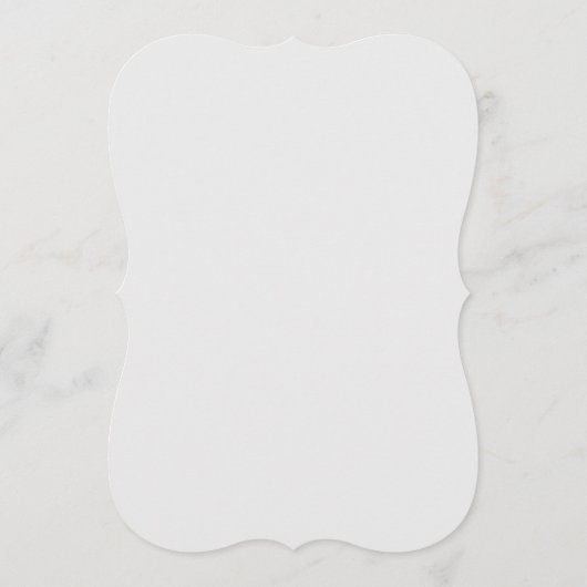 White Faux Relief Roses Frame Wedding Minimalist 招待状 (裏面)