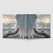 White feathers from an angel's wing, condolence ゲストブック (全面)