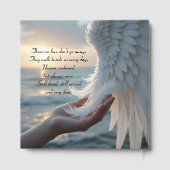 White feathers from an angel's wing, condolence ゲストブック (裏面)