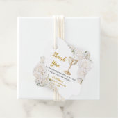 White Floral First Holy Communion Chalice Photo フェイバータグ (インサイチュ)