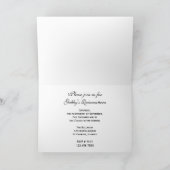 White Floral Quinceañera Invitation 招待状 (内部)