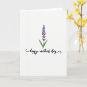 White Floral Sprig Card カード (黄色い花)