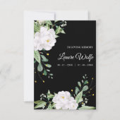 White Floral Wreath Memorial Funeral Loved One (正面)