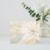 White flower abstract painting. ポストカード (スタンド正面)