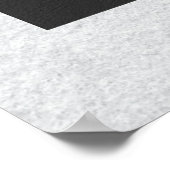 White Flower Modern Art ポスター (角)