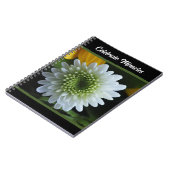 White Flower Photo Spiral Notebook ノートブック (左側)