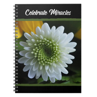 White Flower Photo Spiral Notebook ノートブック