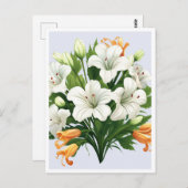 WHITE FLOWERS #2 ポストカード (正面/裏面)