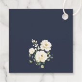 White Flowers, Cream Flowers, Boho, Floral Baptism フェイバータグ (裏面)