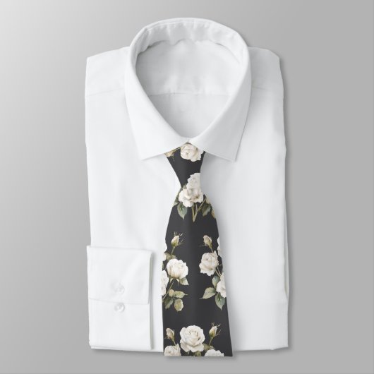 White Flowers on a Sharp Dressed Man ネクタイ (タイ)