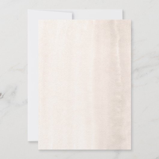 White Flowers Pampas Grass Greenery Bridal Shower 招待状 (裏面)