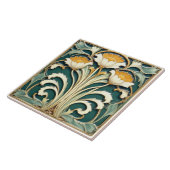 White Flowers with Yellow Pistils タイル (側面)