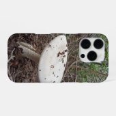 White Forest Mushroom Aesthetic Phone Case iPhoneケース (裏面横)