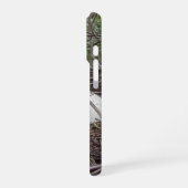 White Forest Mushroom Aesthetic Phone Case iPhoneケース (左側面)