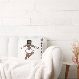 White Fox Dancer #1 クッション