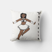 White Fox Dancer #1 クッション (正面)