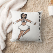 White Fox Dancer #2 クッション (ブランケット)