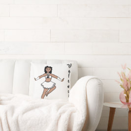 White Fox Dancer #2 クッション