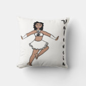 White Fox Dancer #2 クッション (正面)