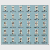 White French Bulldog, Frenchie Dad ラッピングペーパー (フラット)