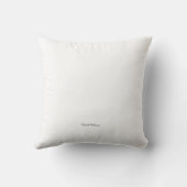 White Garden Flower Pillow Cover クッション (裏面)