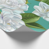 White gardenia flowers ラッピングペーパー (角)