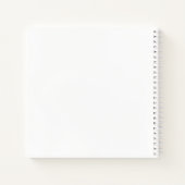 White Gardenia Flowers on White ノートブック (裏面)