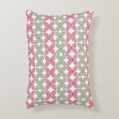 White Geometric Christmas アクセントクッション (正面(垂直))