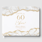 White Gold Agate 60th Wedding Anniversary Party ゲストブック (正面)
