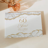 White Gold Agate 60th Wedding Anniversary Party ゲストブック