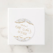 White Gold Agate All White Affair Birthday Party フェイバータグ (インサイチュ)