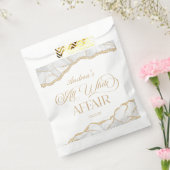 White Gold Agate All White Affair Birthday Party フェイバーバッグ (封をした状態)