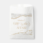 White Gold Agate All White Affair Birthday Party フェイバーバッグ (正面)