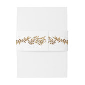white & gold botanical frame monogram wedding 招待状ベリーバンド (裏面例)