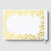 White gold botanical wedding  ゲストブック (裏面)