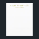 White Gold Colors Professional Trendy Plain チラシ<br><div class="desc">Represent yourself with this modern,  elegant design. This template can be customized to meet all professional occupations.</div>