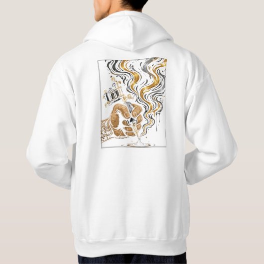White & Gold Design Collection パーカ (裏面)