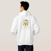 White & Gold Design Collection パーカ (裏面フル)