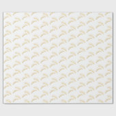 White Gold Eyelashes Birthday ラッピングペーパー (フラット)