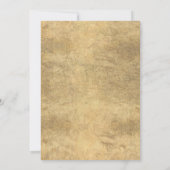 White gold flower bridal tea party Bridal Shower  招待状 (裏面)